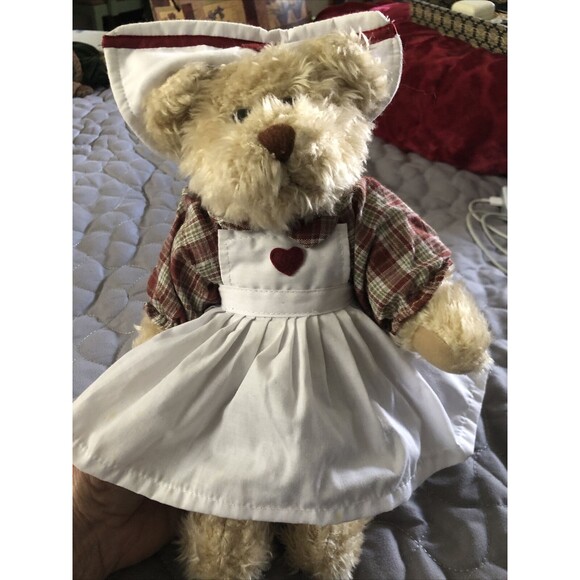 Terry's Village Nurse Bear Plush Stuffed Brown Bear Toy Animal - Picture 2 of 5